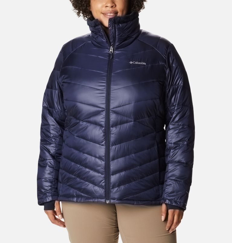 Women\'s Columbia Joy Peak Omni-Heat Infinity Insulated Jackets Navy | Plus Size CA-GA6L0